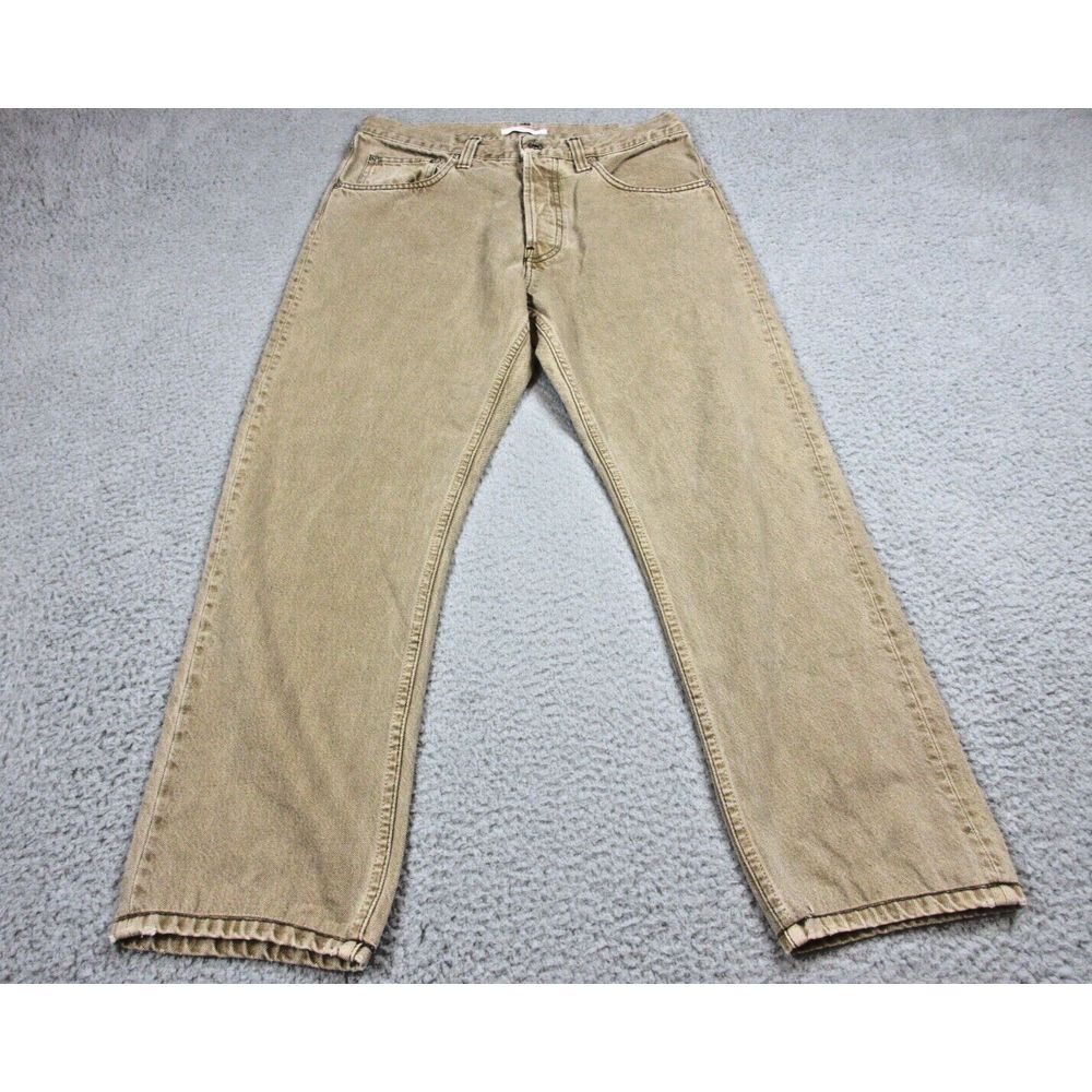 Helmut Lang Pants Mens 32 Brown Denim‎ Jeans Button Fly Cotton Italy 32X26